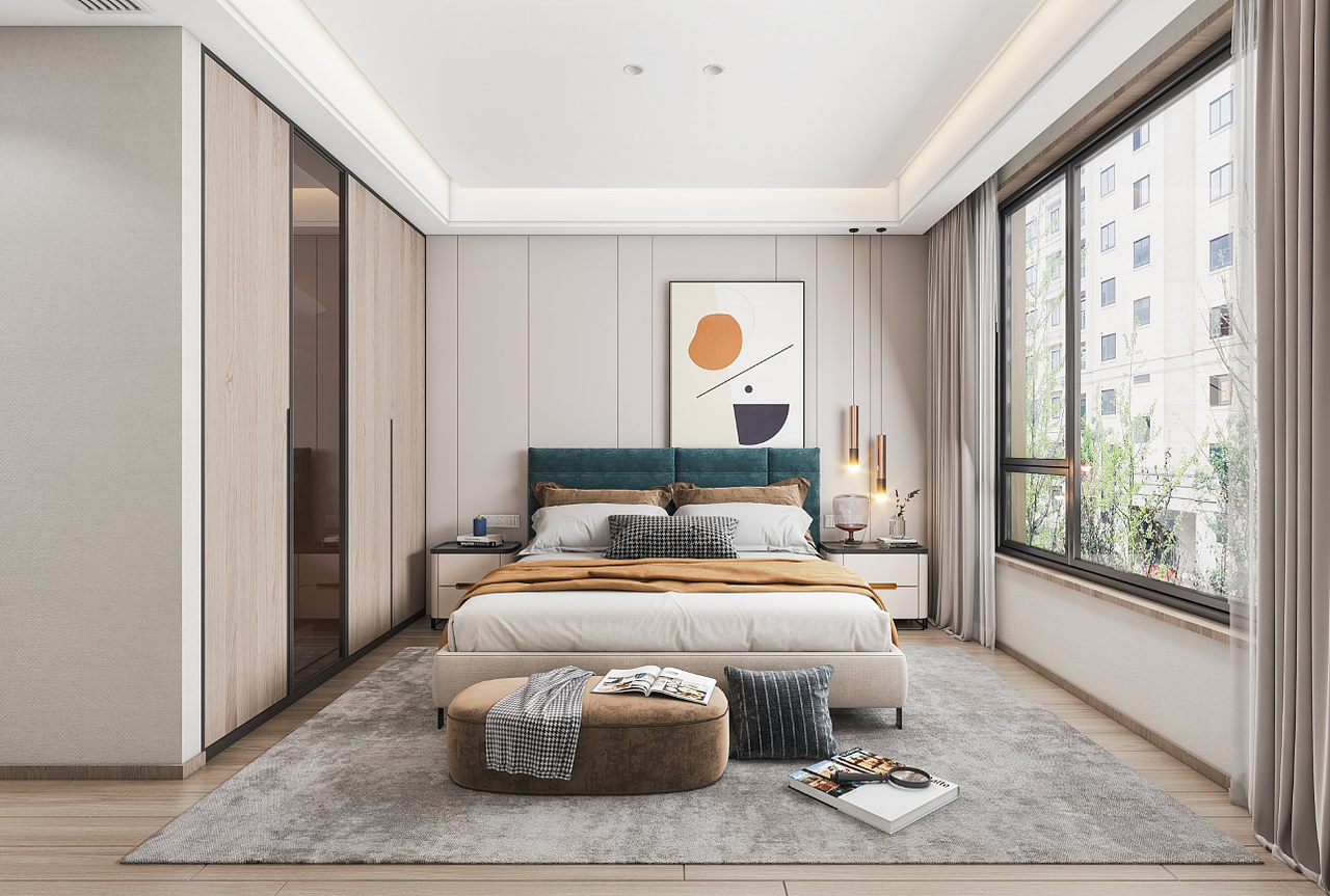 现代轻奢全屋效果图