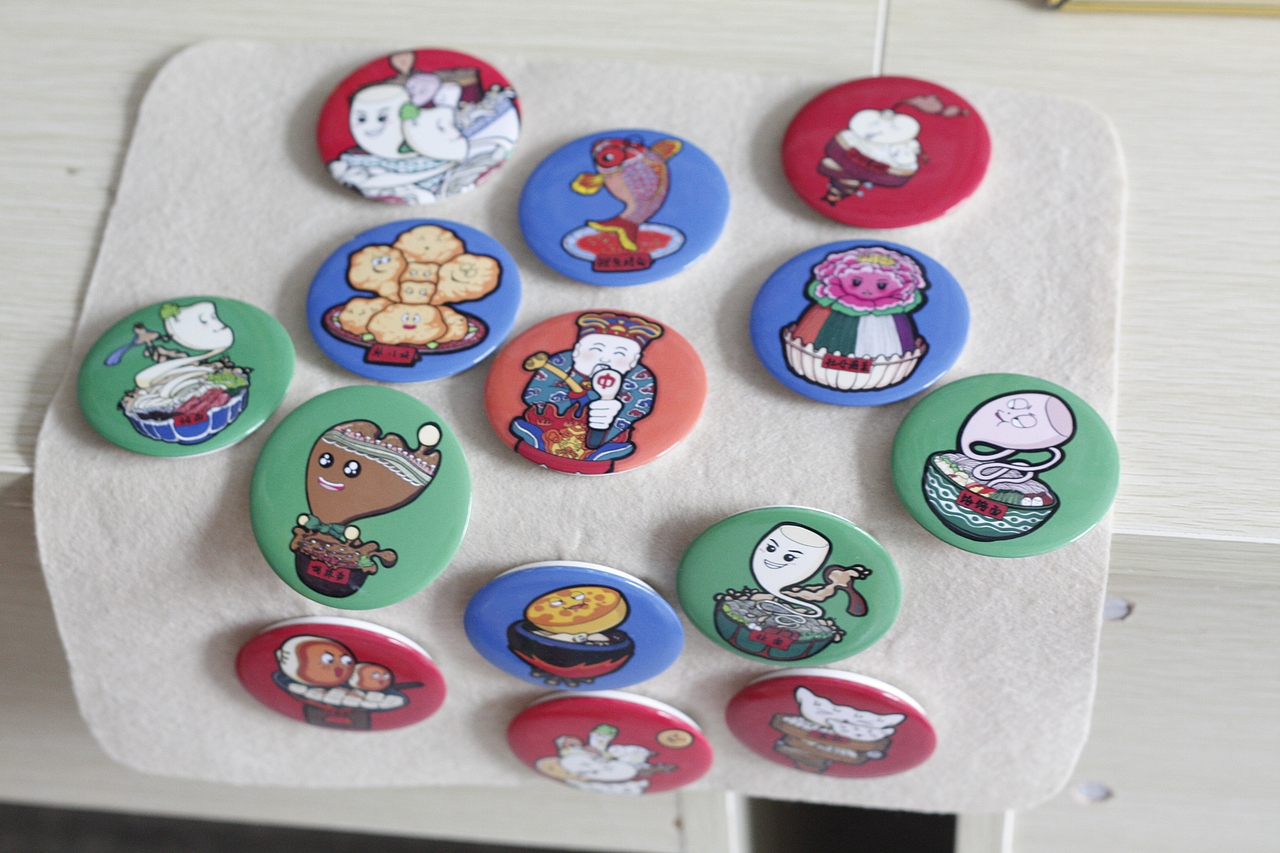 中原饮食文化插画后期制作（图ZMjI4ODgwNjA=） - 艺术插画 - 站酷设计师七瑶瑶原创素材 - 站酷ZCOOL