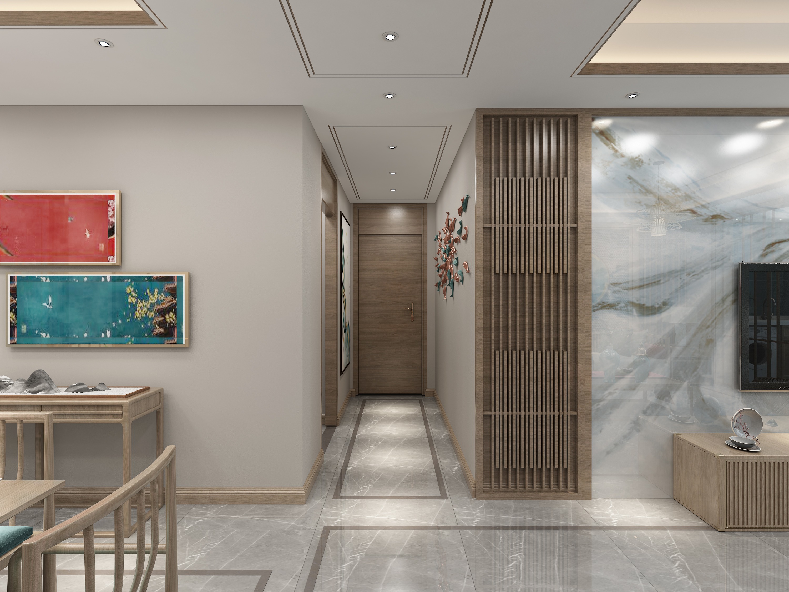 欧式风格客厅金舵瓷砖地板设计 – 设计本装修效果图