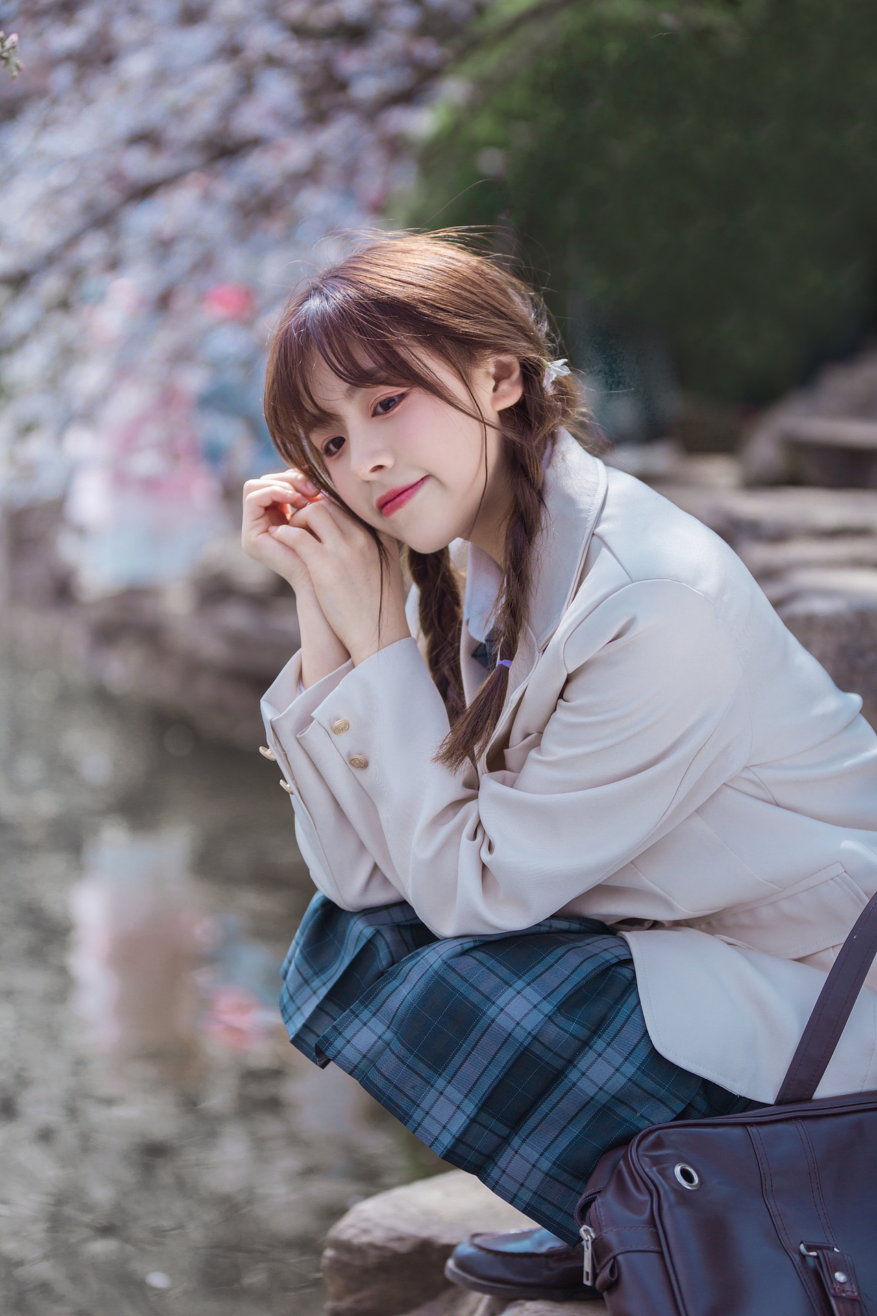 樱花与少女（图ZMjUxNDA5ODQ4） - 人像摄影 - 站酷设计师摄影师萧月园原创素材 - 站酷ZCOOL