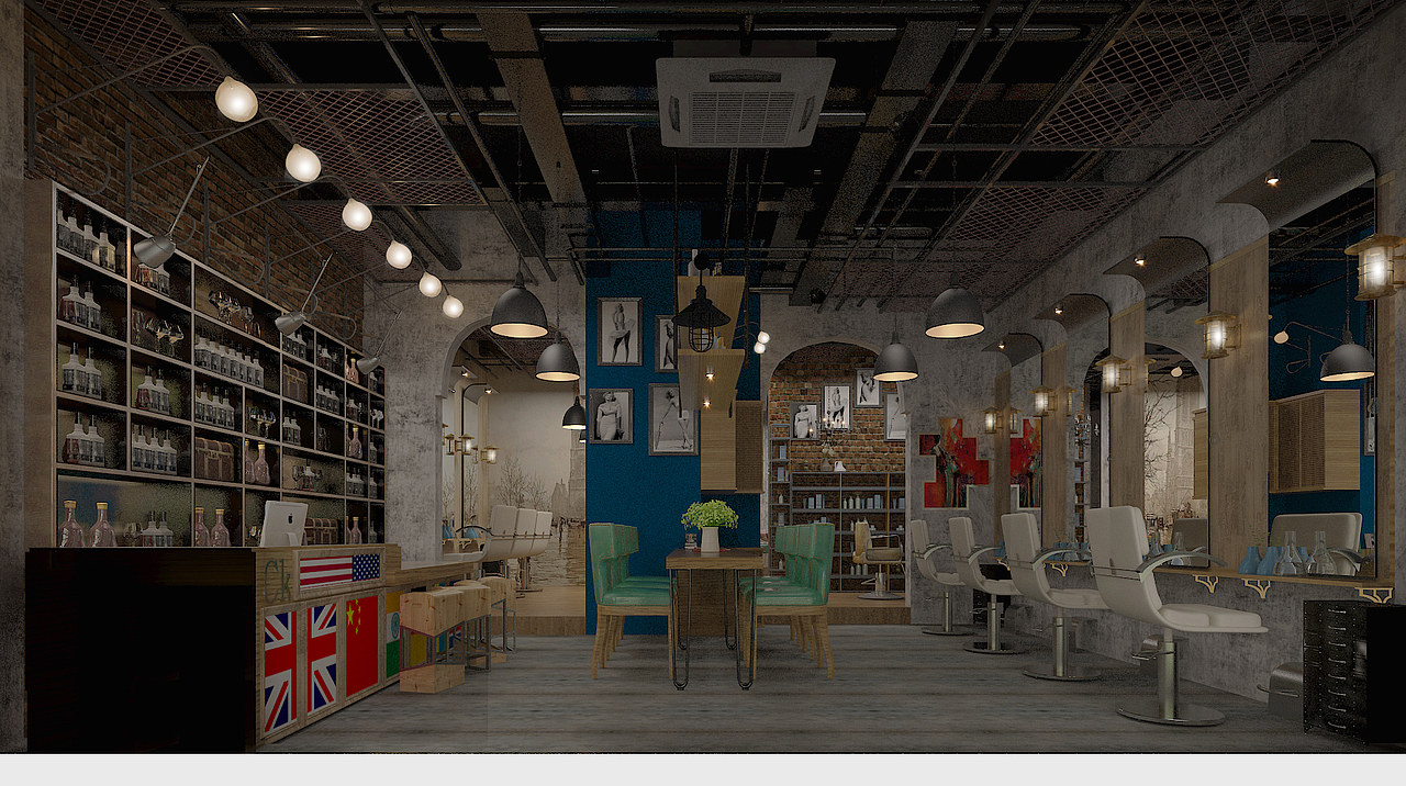 理发店（图ZNTEzNTQ0ODA=） - 家装设计 - 站酷设计师人陌原创素材 - 站酷ZCOOL