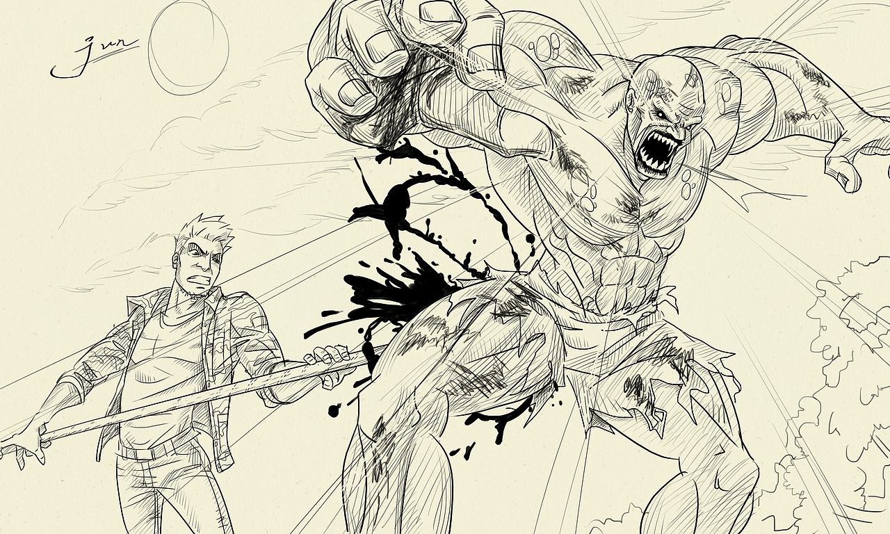 末日蟑螂小说插画习作4059章