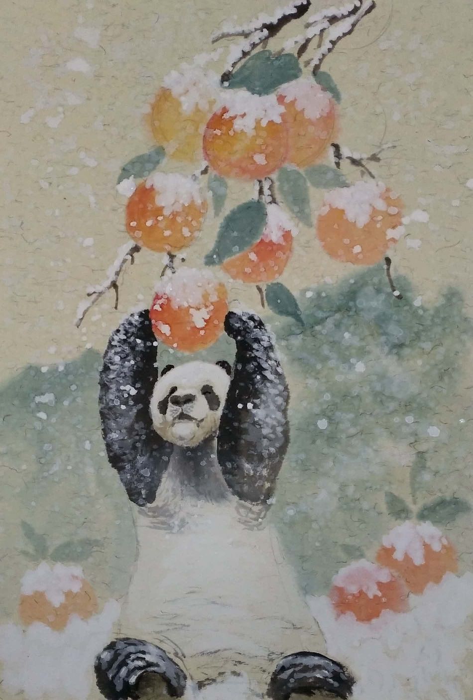 水墨熊猫