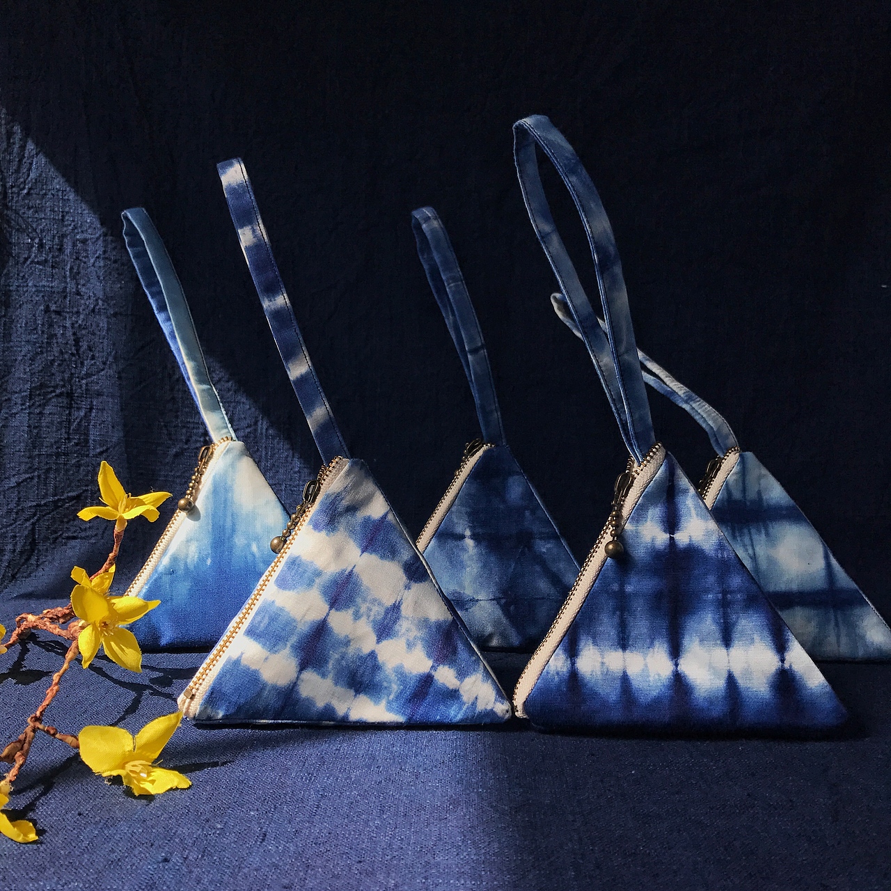 晓风书屋文创蓝染茶染手工纺织艺术品