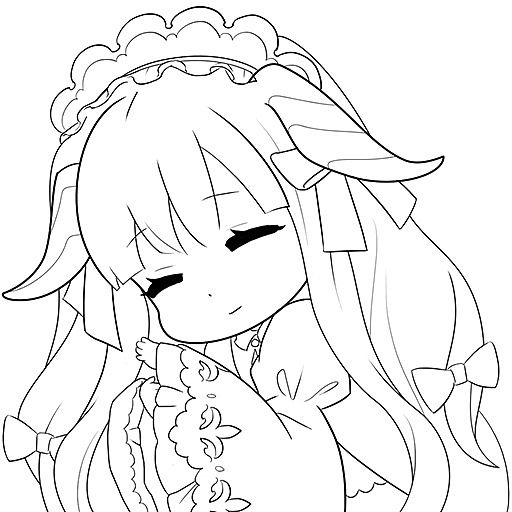 人物线稿与上色-永远的七日之都 表情包