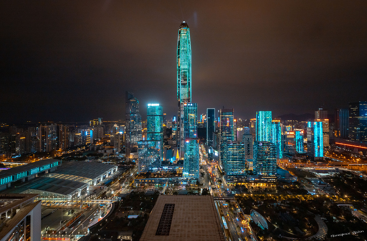 深圳平安大厦灯光秀（图ZMTk5MzQ1NTEy） - 环境/建筑摄影 - 站酷设计师廖和乐原创素材 - 站酷ZCOOL
