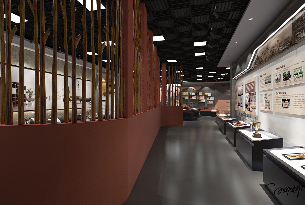 企业文化展厅|空间|展陈设计|白娜娜_原创作品-站酷(zcool)