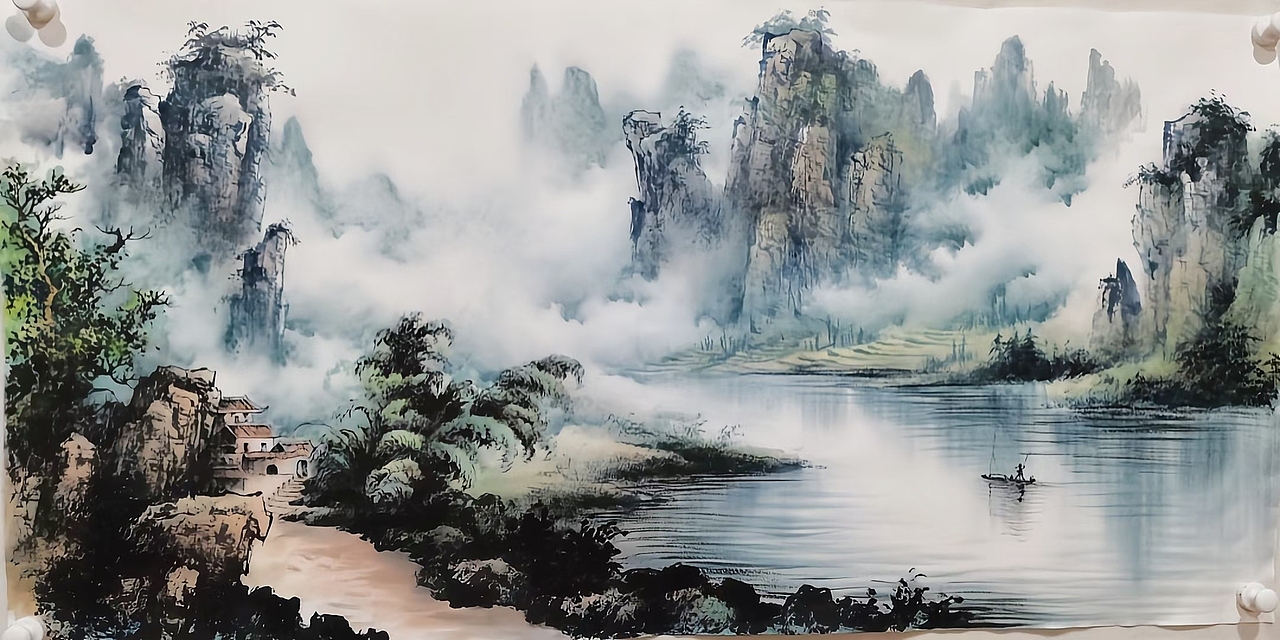 画家周国民作品（图ZMjU5Mzk5MjE2） - 绘画 - 站酷设计师易阁字画网张小克原创素材 - 站酷ZCOOL