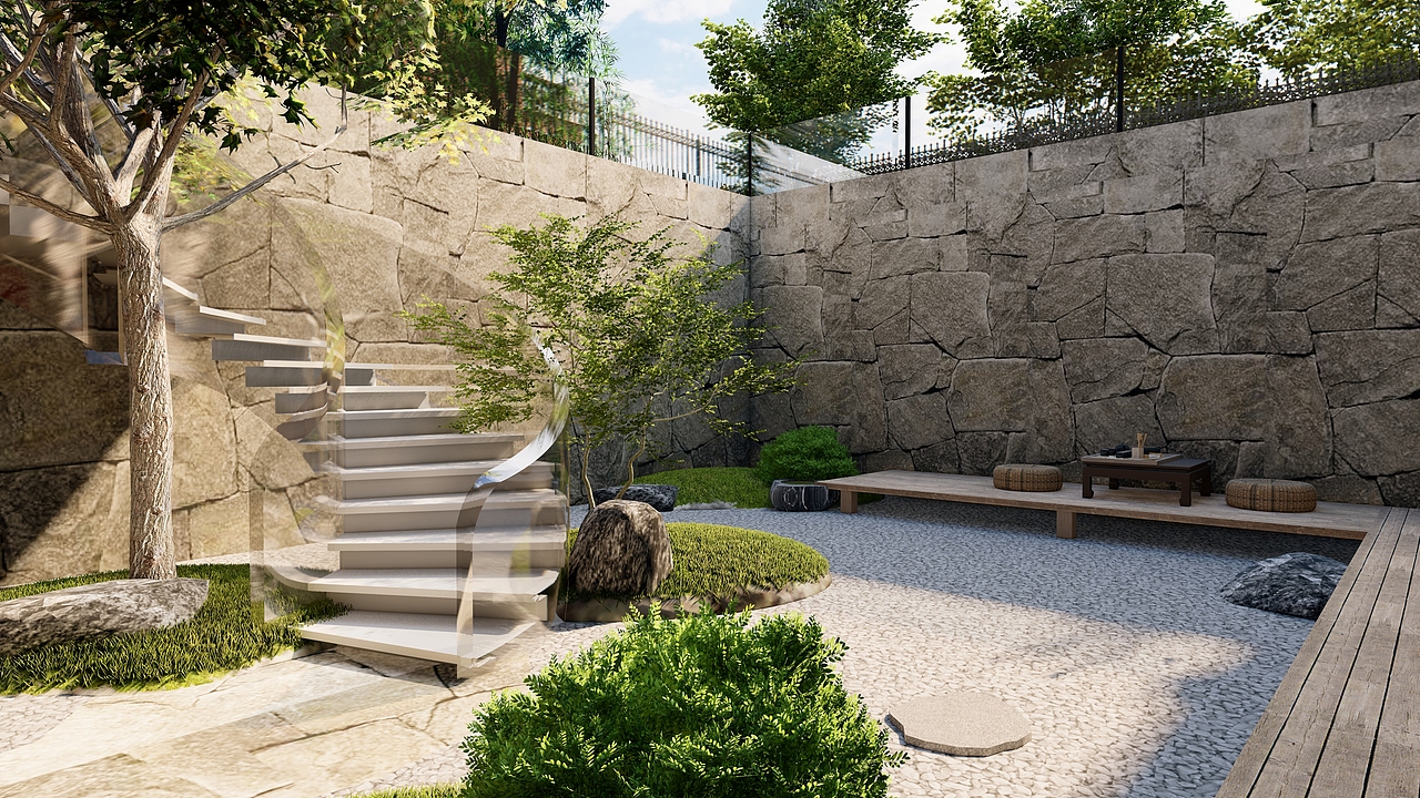 北京下沉庭院及地上花园景观