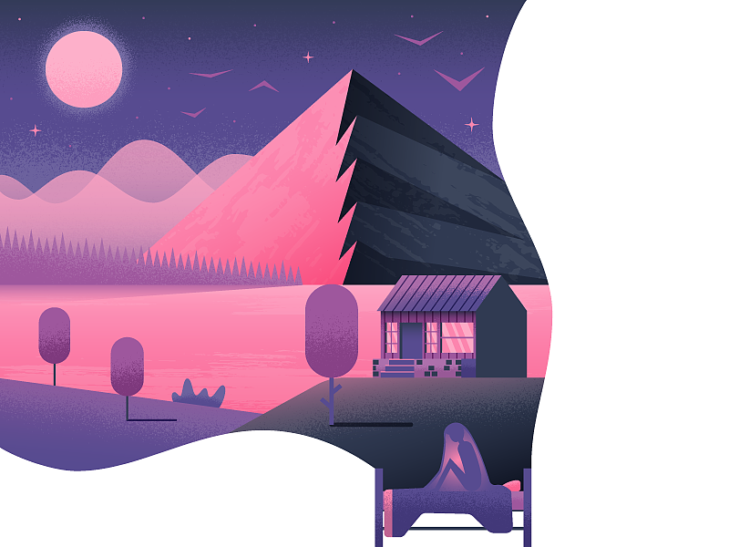 插画-留白的魅力