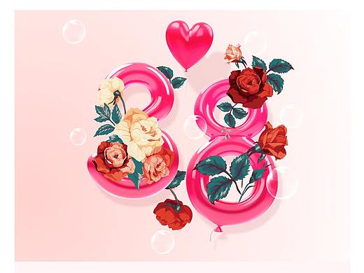 38女神节快乐（个人主页-ZMjY0MzAwMDQ=） - 运营设计 - 站酷设计师wongvivi原创素材 - 站酷ZCOOL