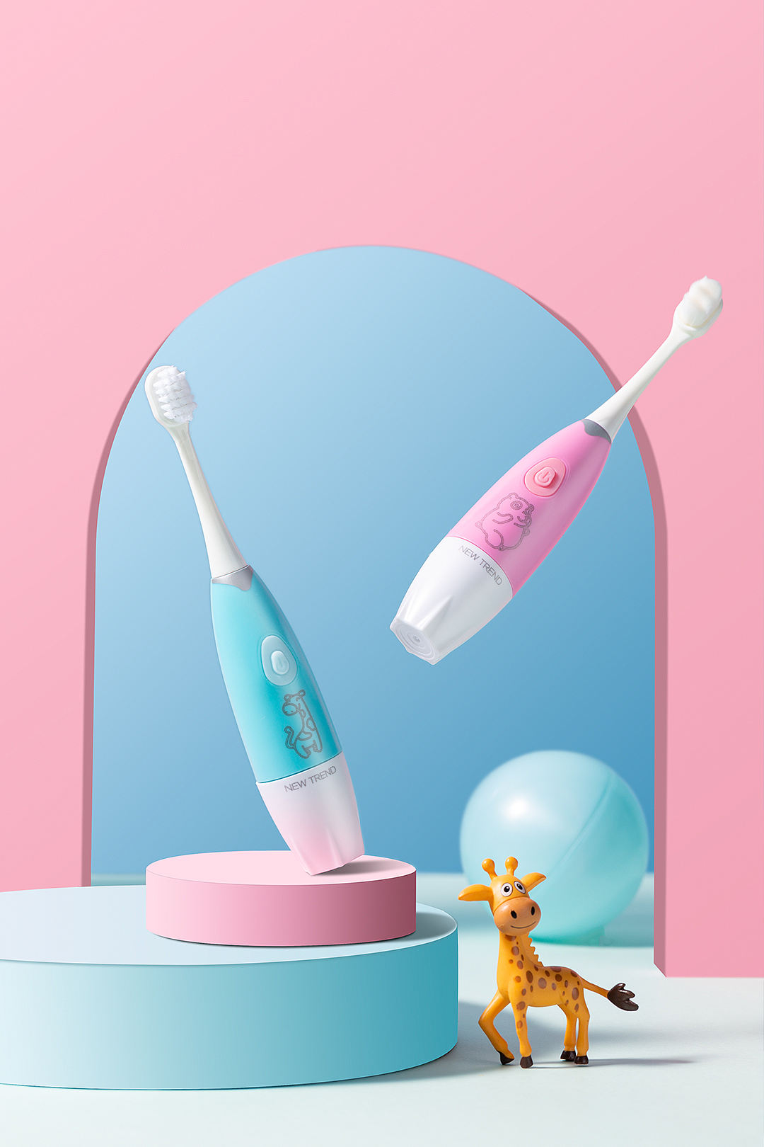 儿童牙刷拍摄/静物摄影/产品摄影（图ZMjQ1OTI3MjQw） - 产品摄影 - 站酷设计师麋鹿迷路摄影原创素材 - 站酷ZCOOL