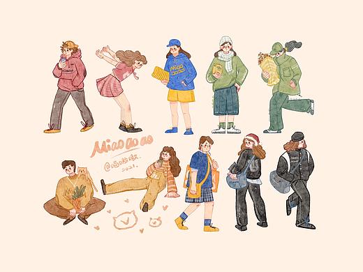 插画人物练习小合集