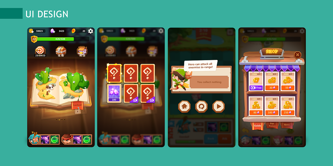 APP STORE 苹果推荐-[推拉英雄]（图ZMTY5NTc2NDg0） - 游戏UI - 站酷设计师疯狂蚂蚁啊原创素材 - 站酷ZCOOL