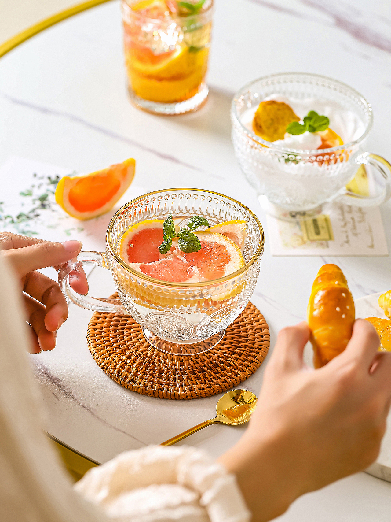 夏日饮品 复古玻璃杯系列