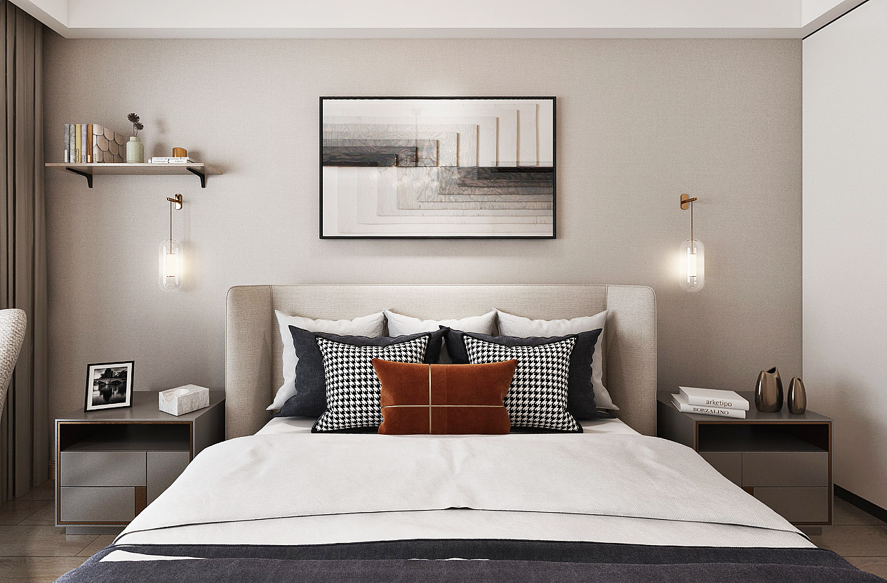 康桥融府163平现代风格装修设计效果图（图ZMjMxNDYzODQ4） - 家装设计 - 站酷设计师美的家装饰公司原创素材 - 站酷ZCOOL