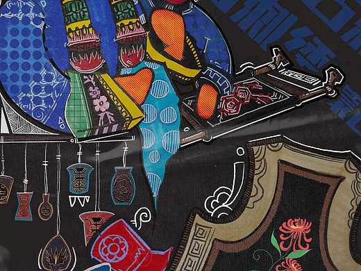 内蒙古非遗文化系列插画