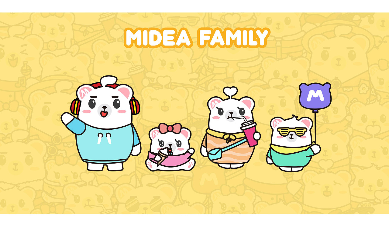 熊小美一家q版形象设计