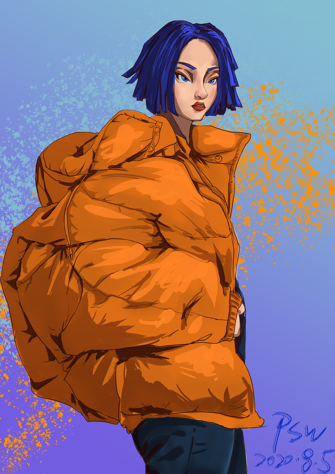 人物插画|动漫|单幅漫画|稻玖_原创作品-站酷zcool