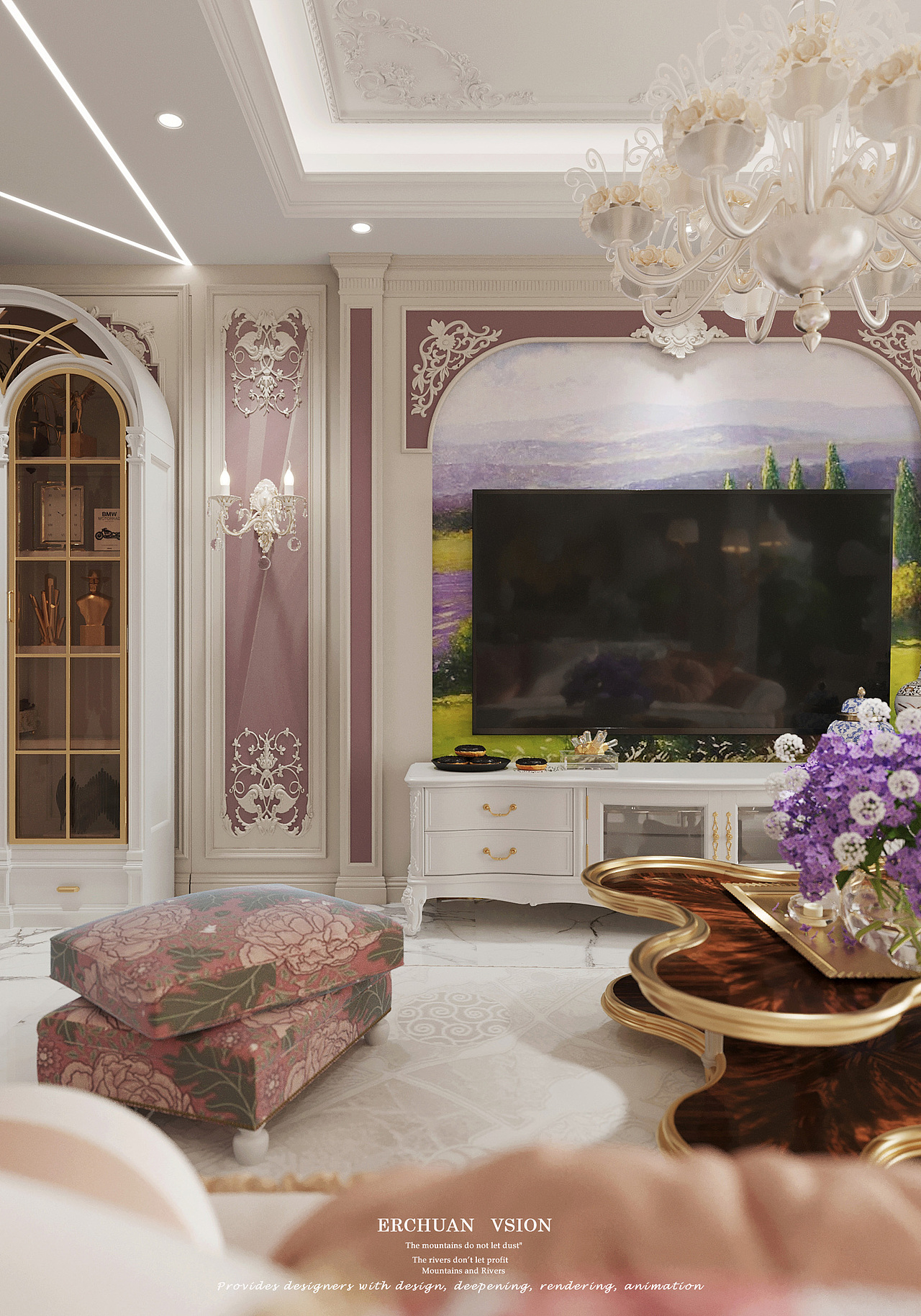 而川视觉 丨 法式轻奢客餐厅—生活需要的仪式感