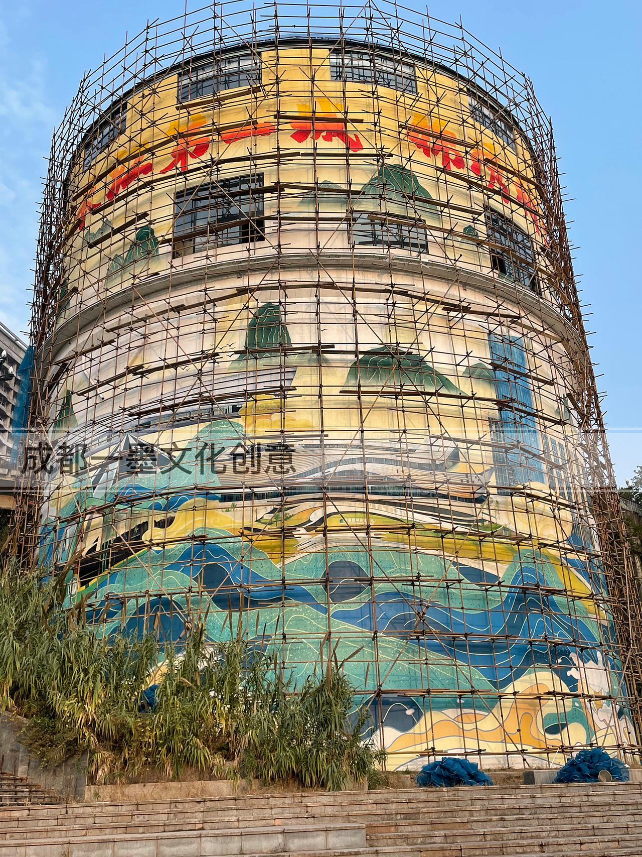 绘画 创意墙绘 地标墙绘社区美化 成都墙绘