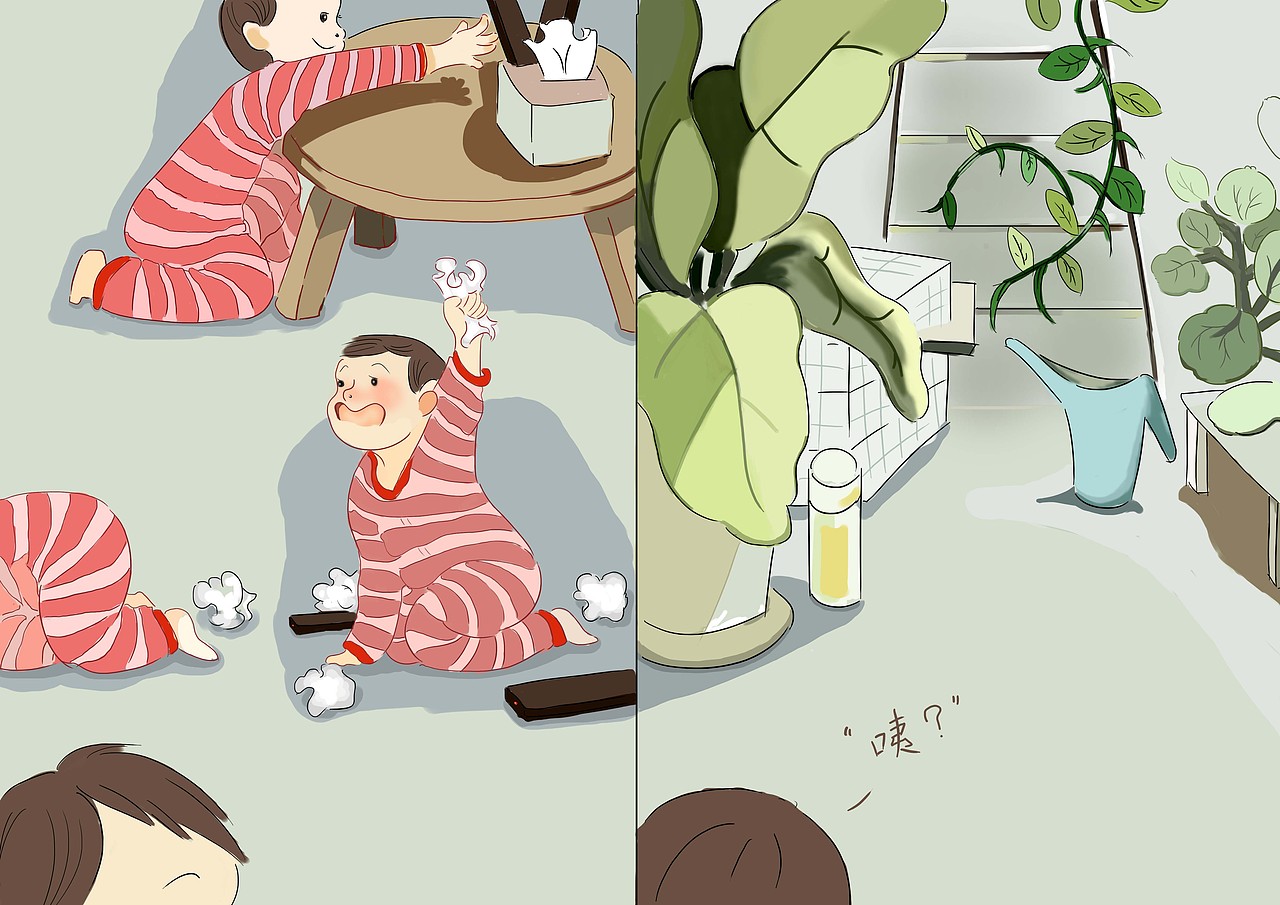 手绘绘本_妈妈去哪儿了