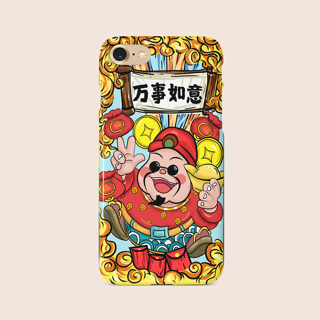 国潮系列 财神系列 商业插画（图ZMTk2NzgwMTM2） - 商业插画 - 站酷设计师月岛雯o原创素材 - 站酷ZCOOL