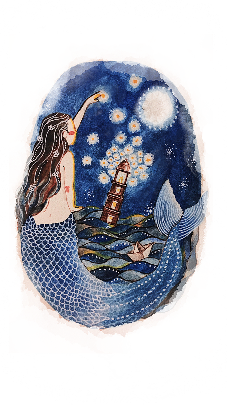 美人鱼（图ZMTIwODI5NjQ4） - 儿童插画 - 站酷设计师禹德水原创素材 - 站酷ZCOOL