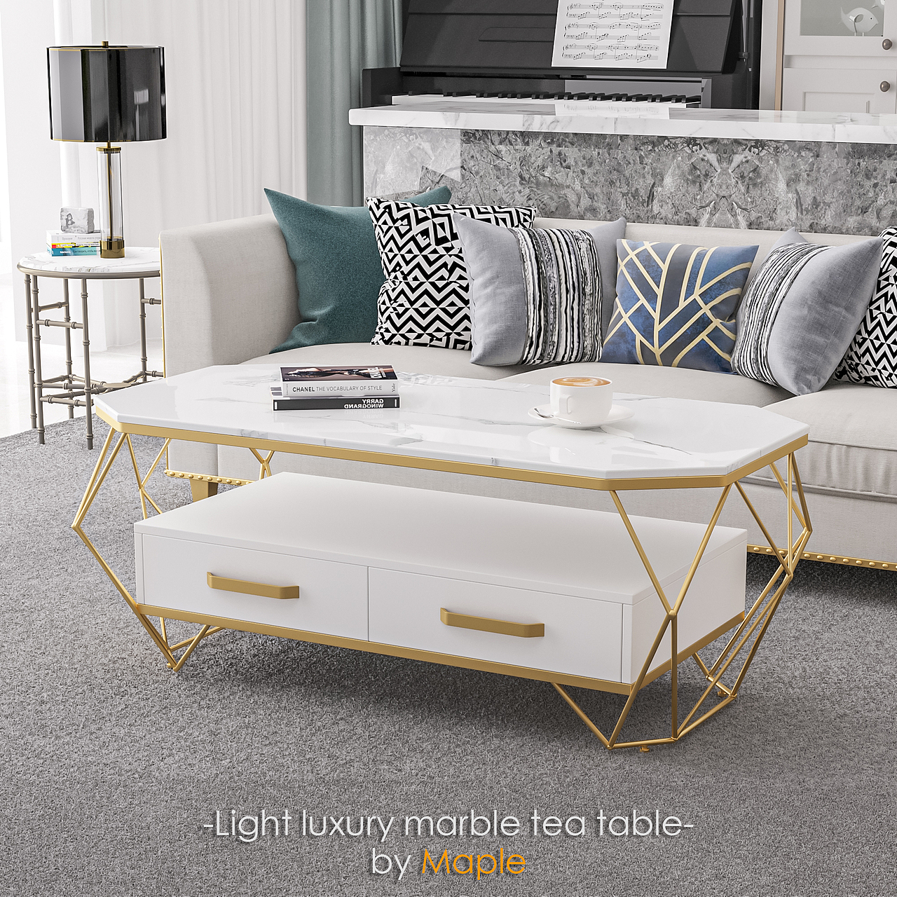 轻奢大理石茶几一组（图ZMjMxOTE3Mjgw） - 生活用品 - 站酷设计师枫子丶原创素材 - 站酷ZCOOL