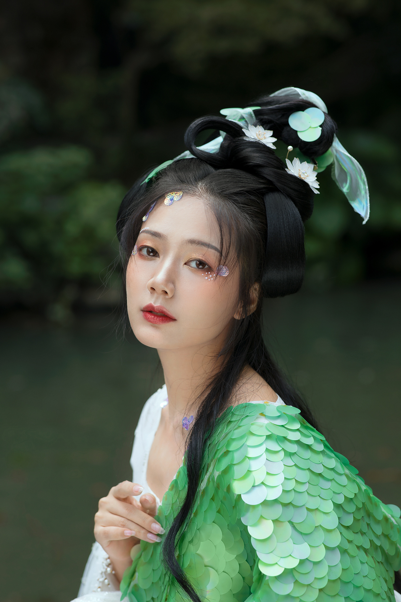 古风人像摄影-人鱼妆