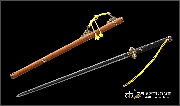 德匠堂宝剑-龙泉刀剑-乾坤唐剑|千层百炼钢(DJ-2659)