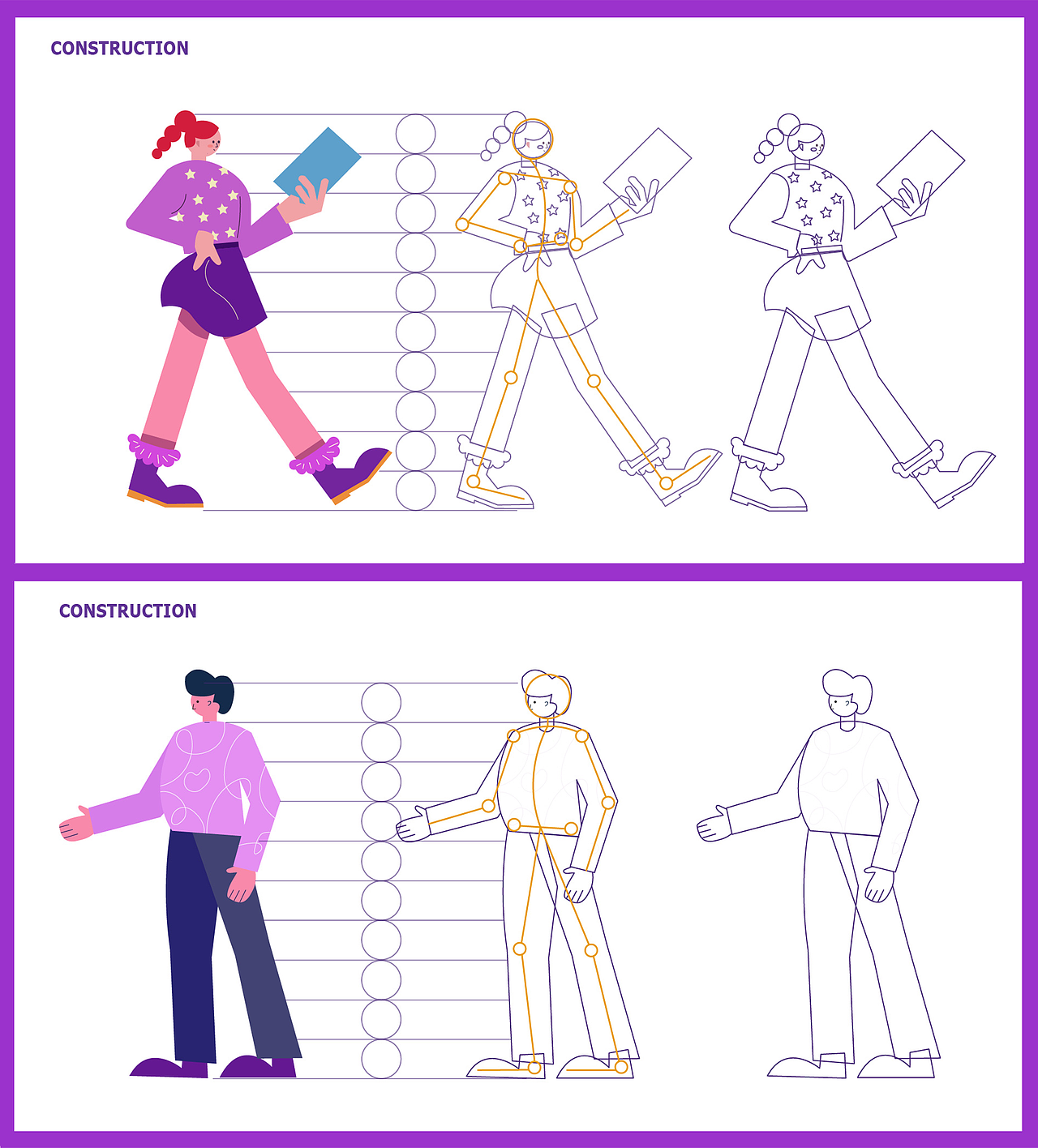 一周扁平人物插画练习总结（图ZMjMwNDQ1MDUy） - 商业插画 - 站酷设计师charlotte星原创素材 - 站酷ZCOOL