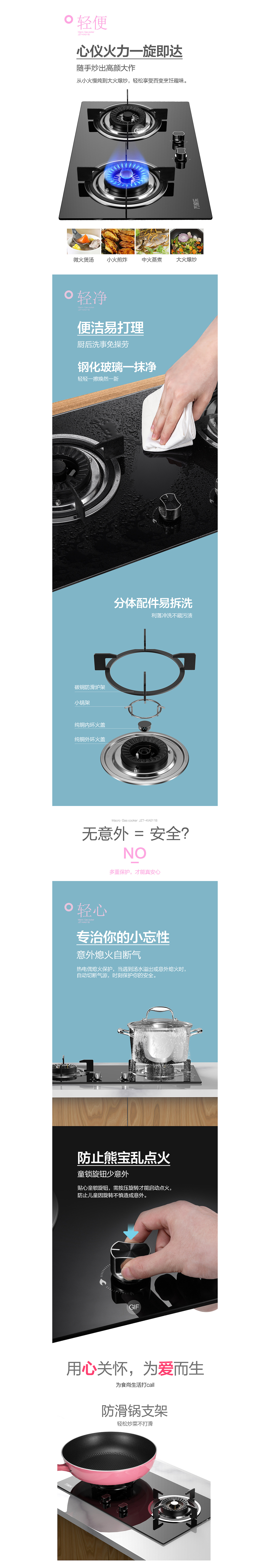 燃气灶详情页合集-2018