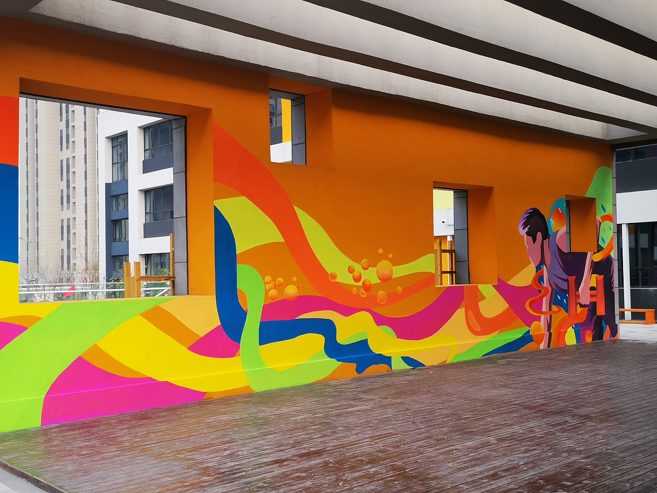 太原校园文化墙|插画|商业插画|太原墙绘太原手绘_原创作品-站酷zcool