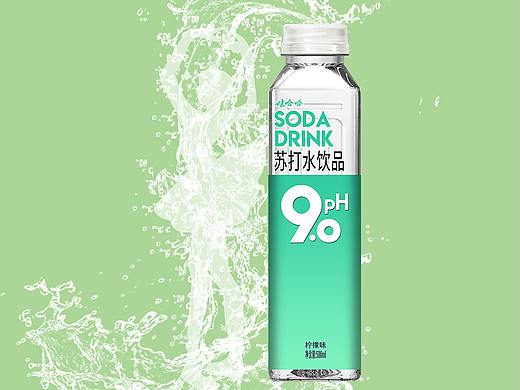 娃哈哈PH9.0苏打水产品海报设计