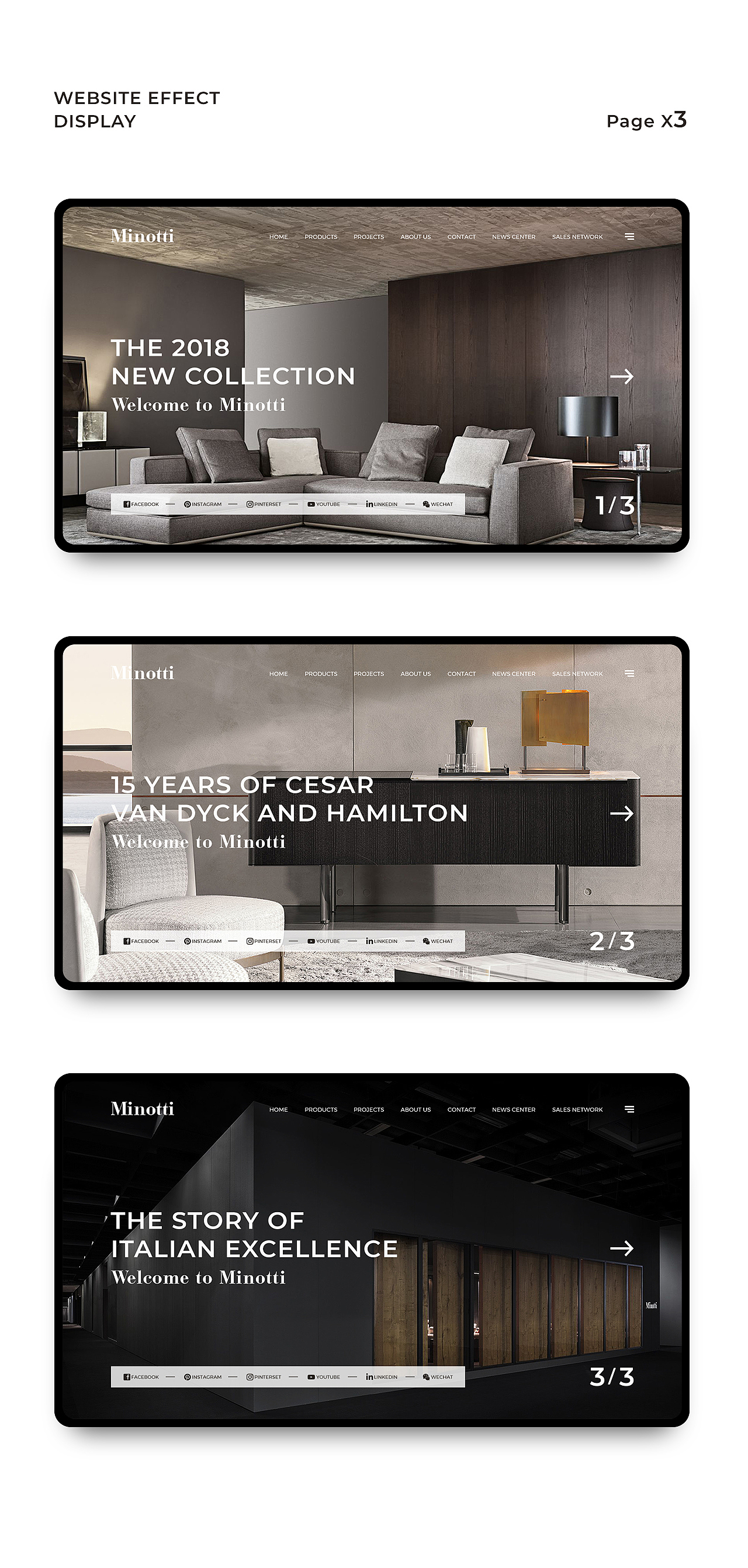Minotti家具官网（图ZMTU0MjU5OTky） - 企业官网 - 站酷设计师Bravo_PIDAN原创素材 - 站酷ZCOOL