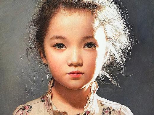 彩铅画作-《凝》