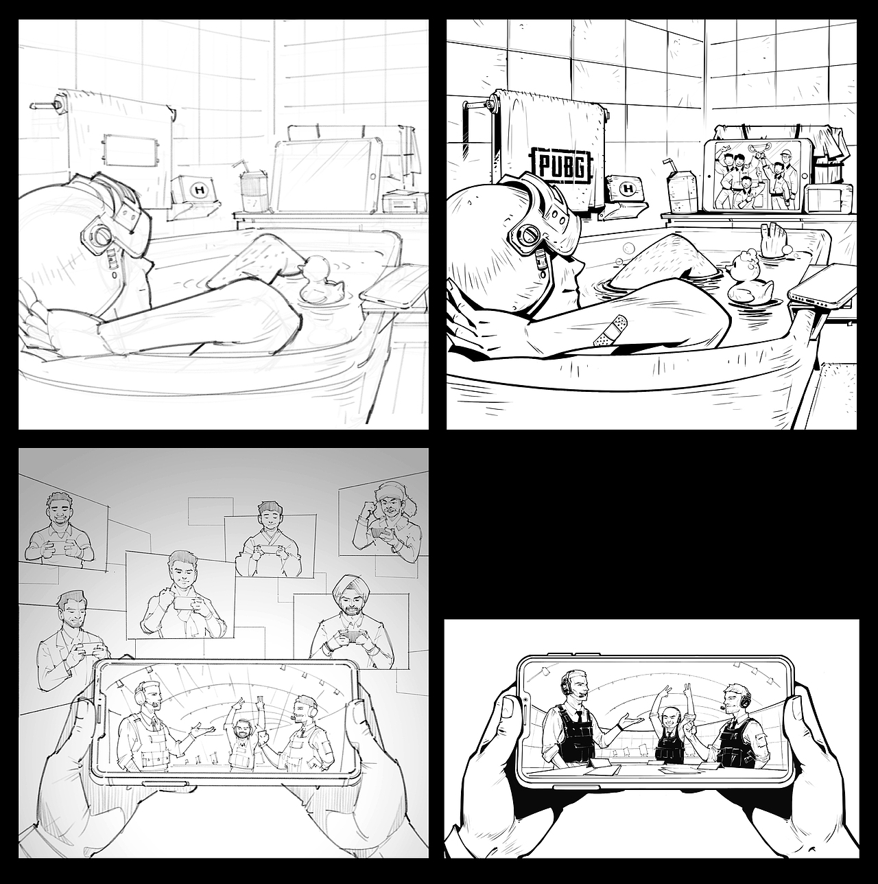 绝地求生:刺激战场 海外版 居家观赛 线上海报。