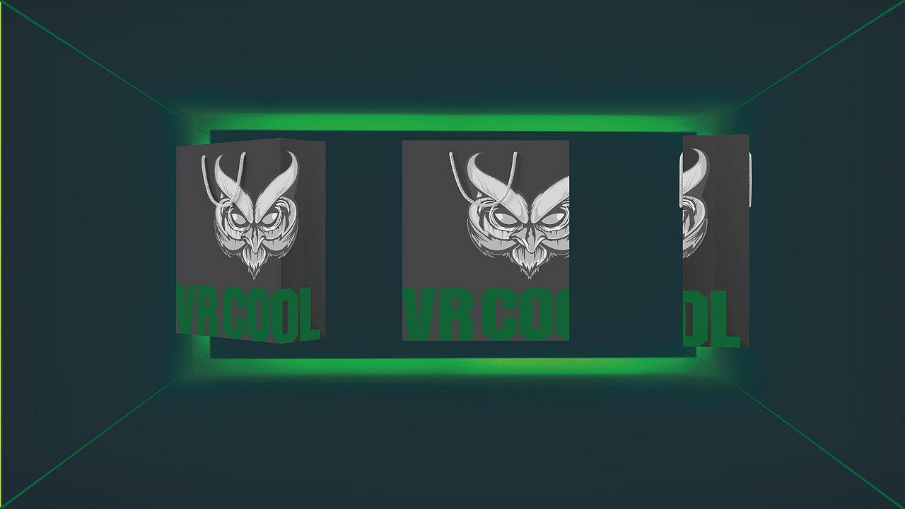 VrcoolVR游戏体验场馆logo、VI设计