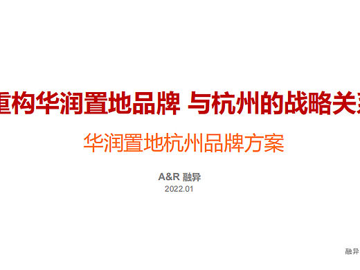 2022华润置地杭州品牌战略方案及视频号抖音运营案139P