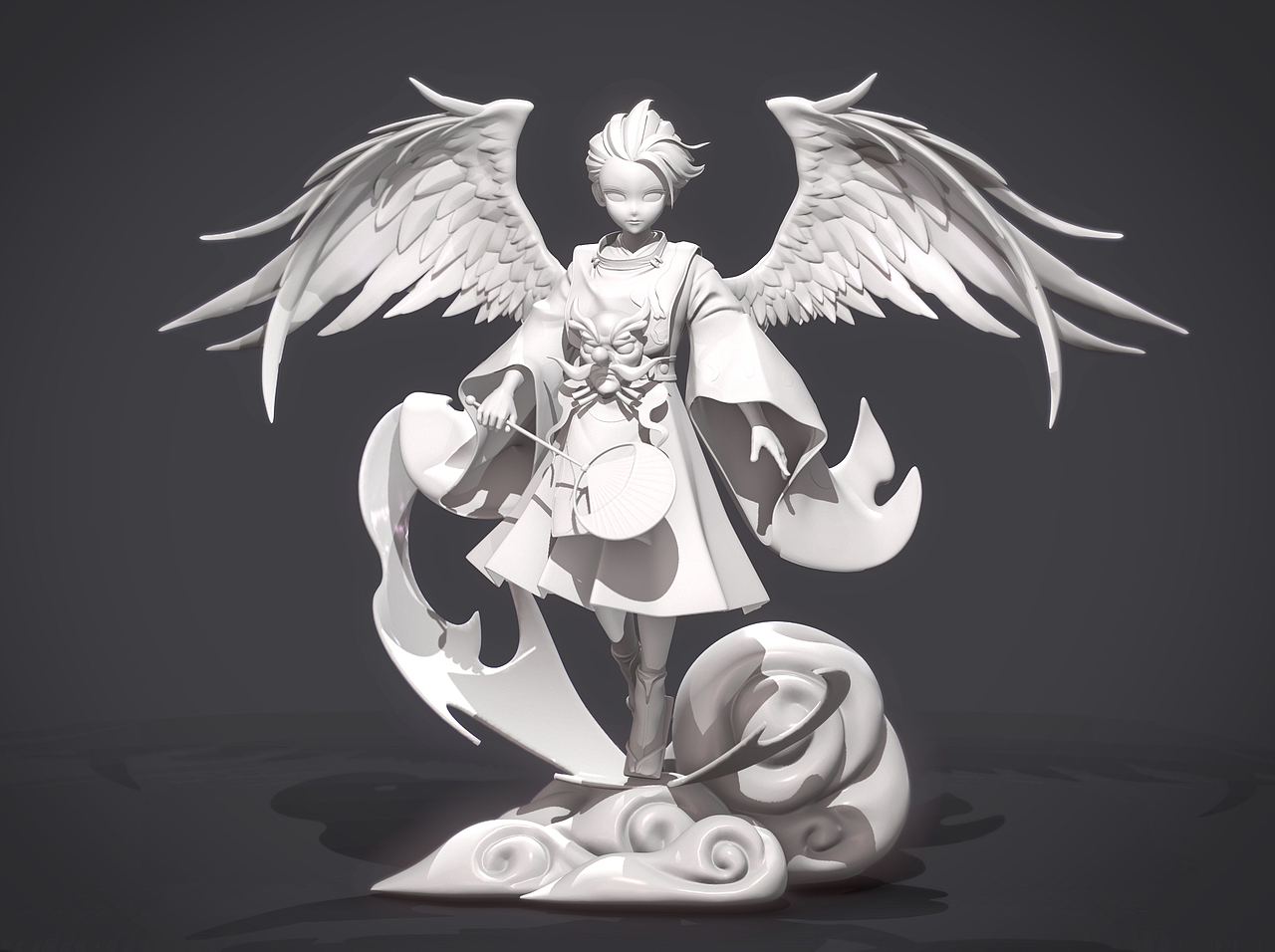 少羽大天狗手办练习