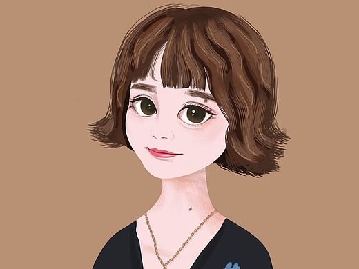 原创手绘 手绘头像 人物形象