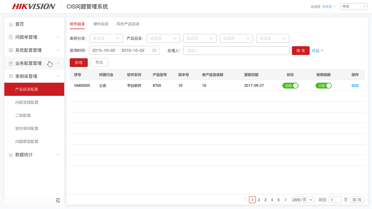 后台-问题管理系统
