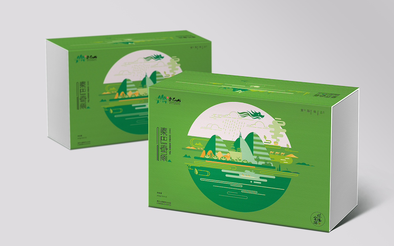 陕西秦巴山富硒茶业新品包装-厚启设计(图ZNTYwNjQxNTI=) - 包装 - 站酷设计师厚启品牌营销咨询原创素材 - 站酷ZCOOL
