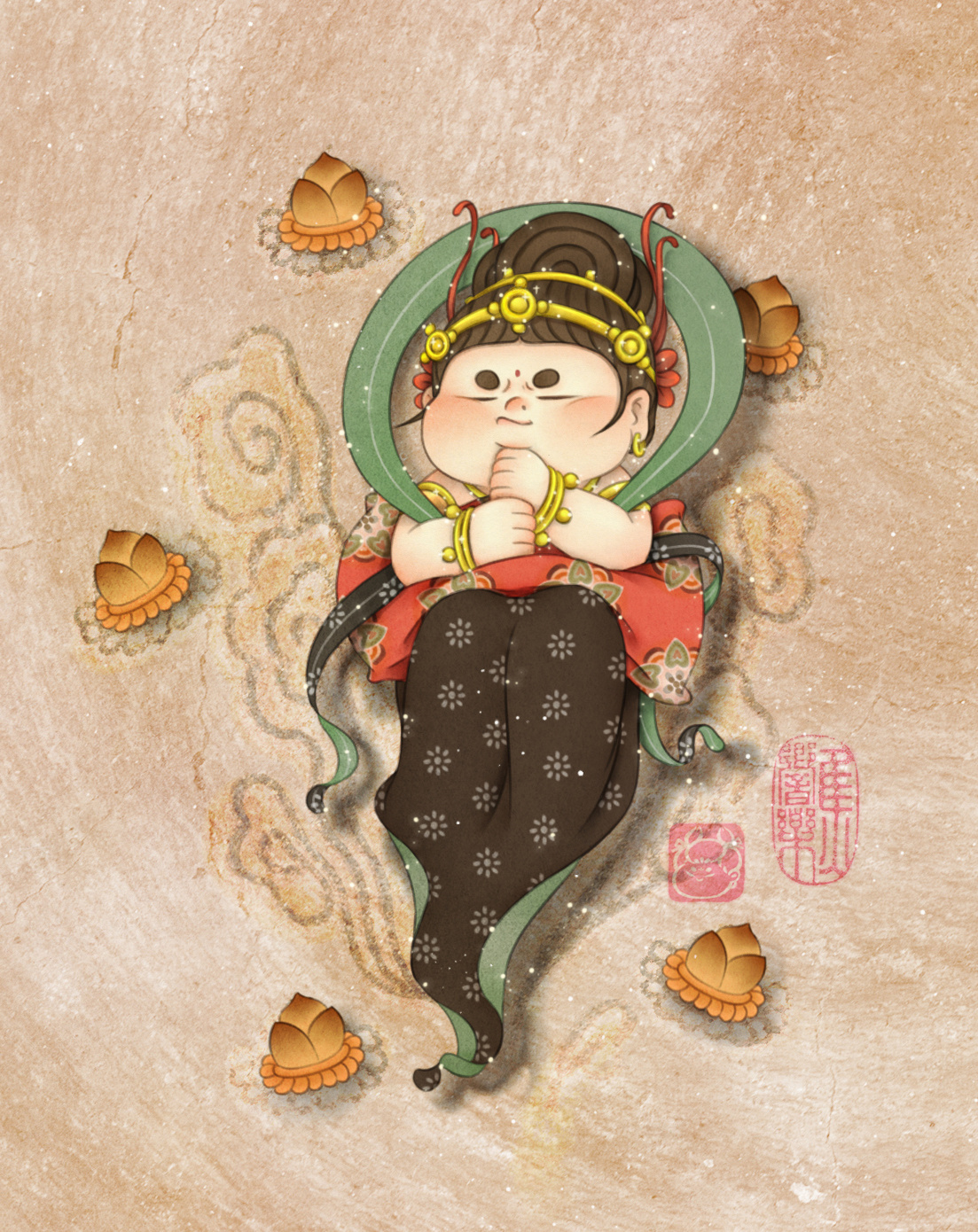 小飞天合集|插画|插画习作|焦响乐 - 原创作品 - 站酷 (zcool)