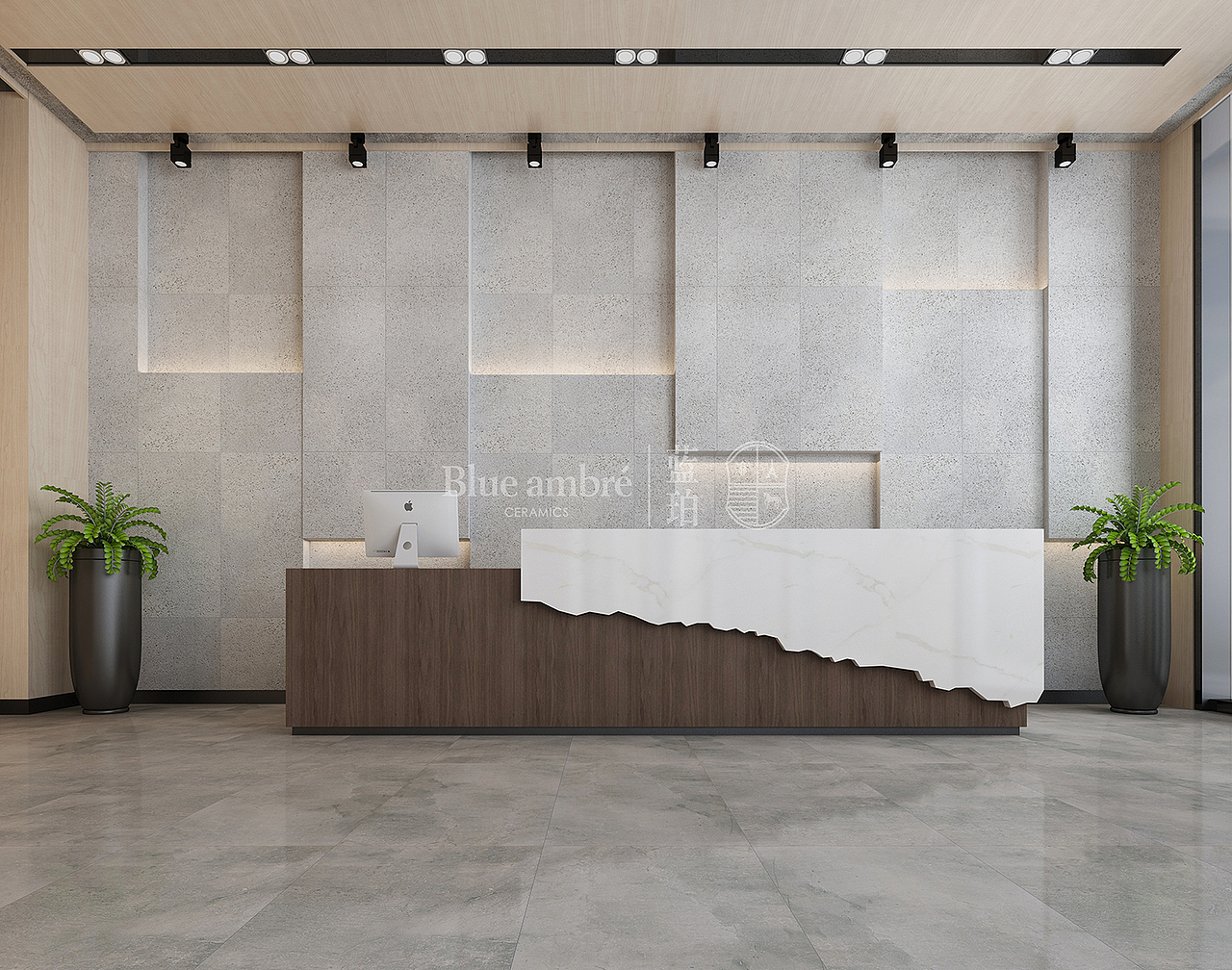 蓝珀瓷砖阳台、概念空间搭配方案（图ZMTYxMDEzMzY4） - 家装设计 - 站酷设计师言兮之原创素材 - 站酷ZCOOL