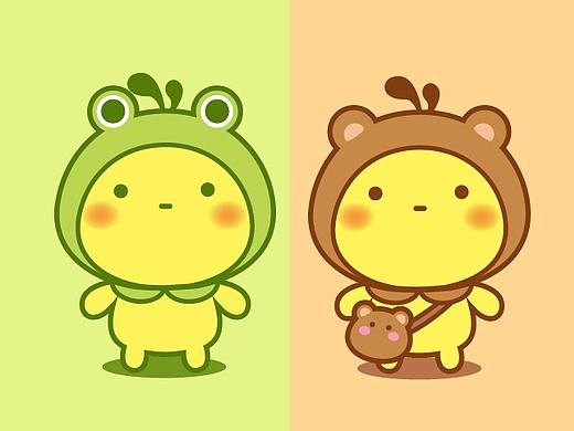 油爆青蛙小熊小鸡小兔