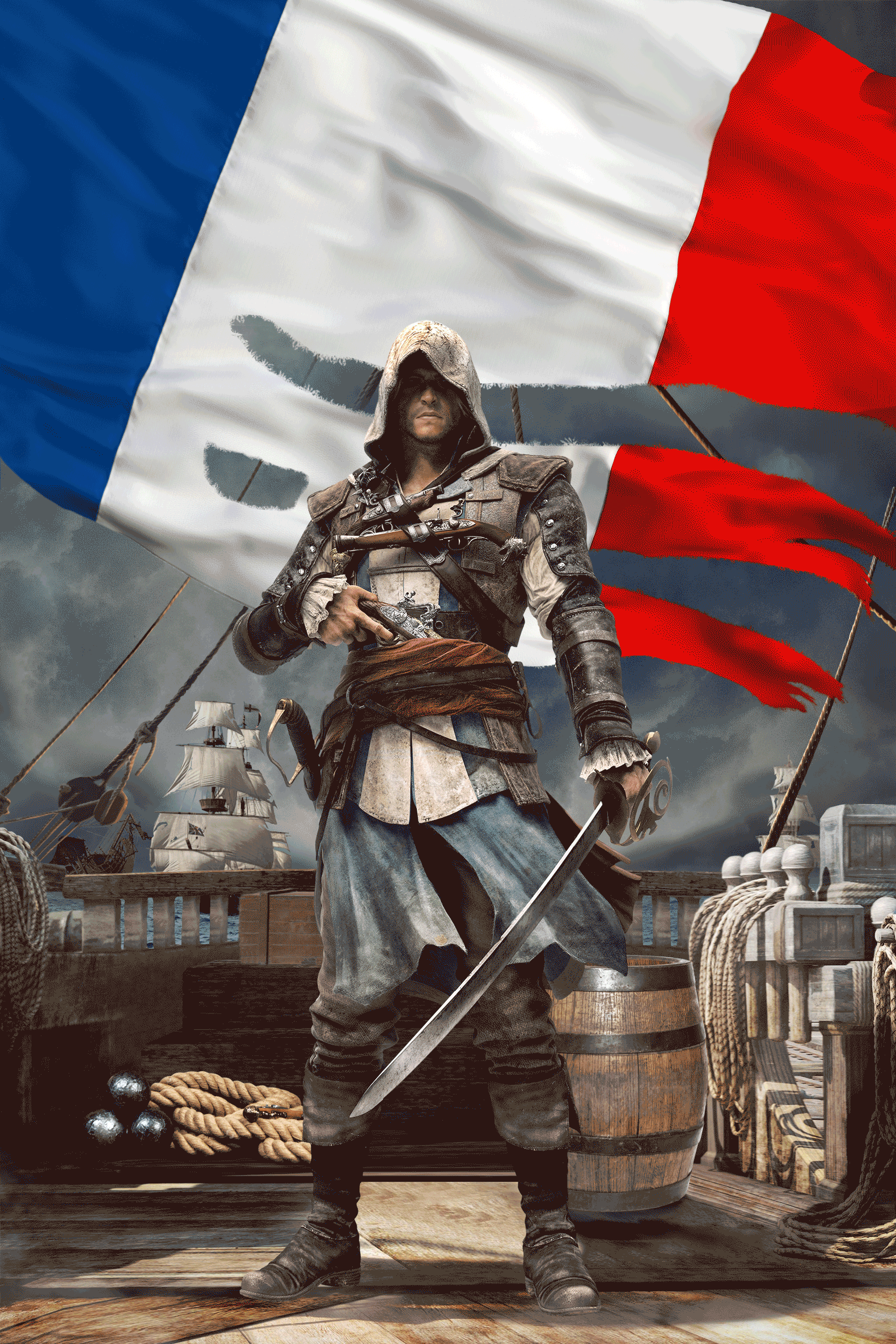  assassins creed刺客>创意合成海报