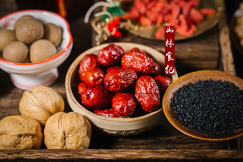 阿胶糕和它的配料们（图ZMTc0MDc5MzUy） - 产品摄影 - 站酷设计师山林纪原创素材 - 站酷ZCOOL