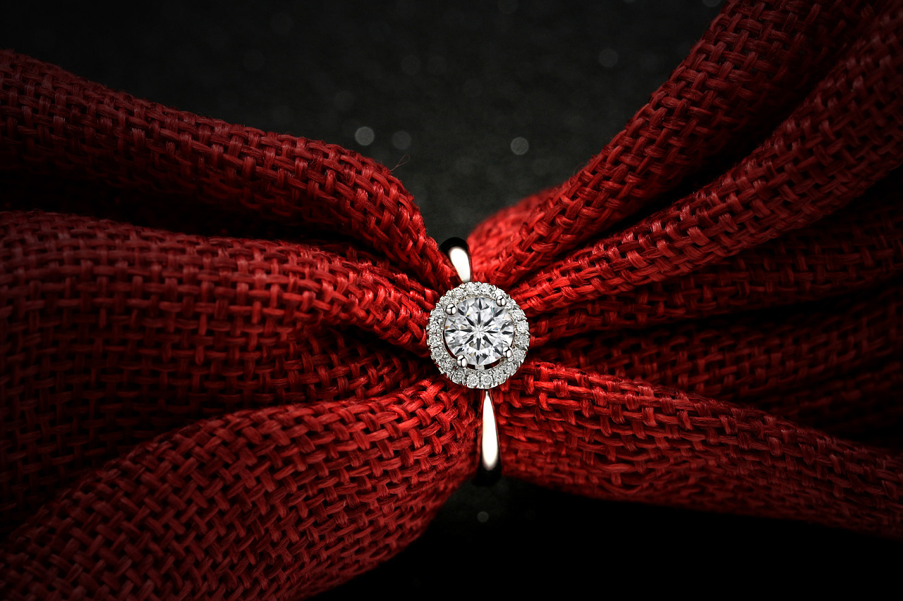 珠宝场景图第二弹,原片后期对比,调子比较低